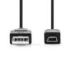 CAVO USB 2.0 NEDIS CCGP60300BK20 A maschio - Mini 5 pin maschio  2.0 m | Nero